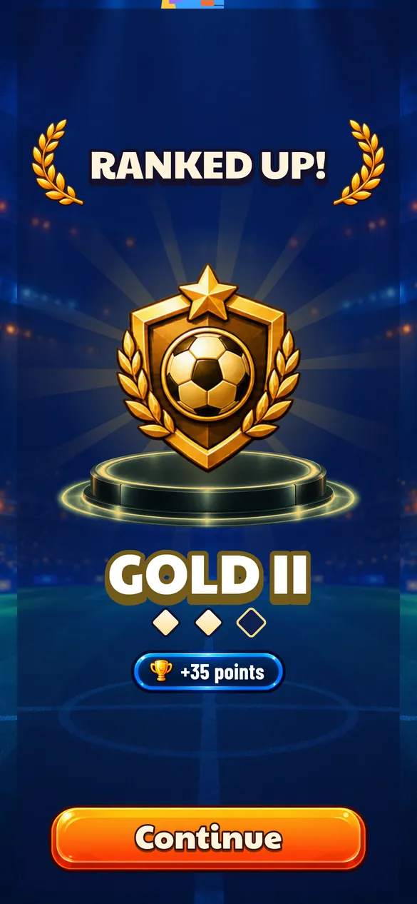Win and promotion screen